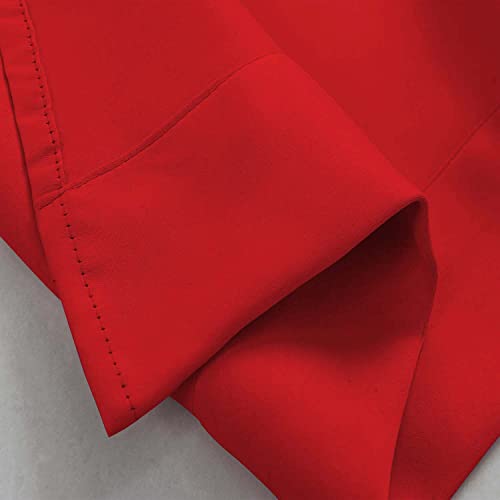 Red Window Valance - Darkening Rod Pocket Curtain, 52" x 18"
