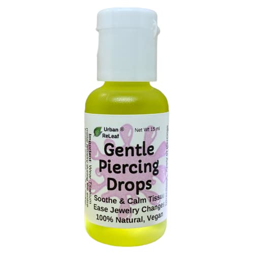Urban ReLeaf Gentle Piercing Drops - Natural Aftercare Oil for Sensitive Skin