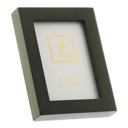 Contemporary Green Wood Picture Frame for 2x3 Photos