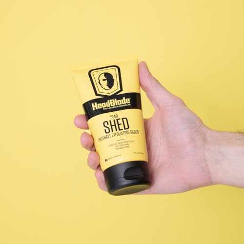 HeadBlade HeadShed Exfoliating Face & Head Scrub - 5 oz for Shaving Prep