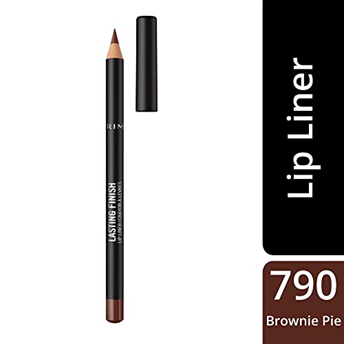 Rimmel Lasting Finish Lip Liner, Brownie Pie - 8HR Long-Lasting Formula (Pack of 2)