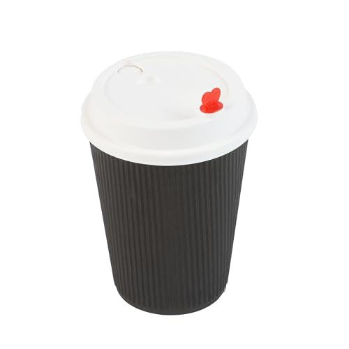 Disposable Coffee Cup Lids - 50 Pack with Secure Seal