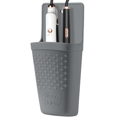 ZAKRA Heat Resistant Silicone Curling Iron Holder - Grey