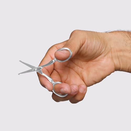 Tweezerman Stainless Steel Facial Hair Scissors with Rounded Tip
