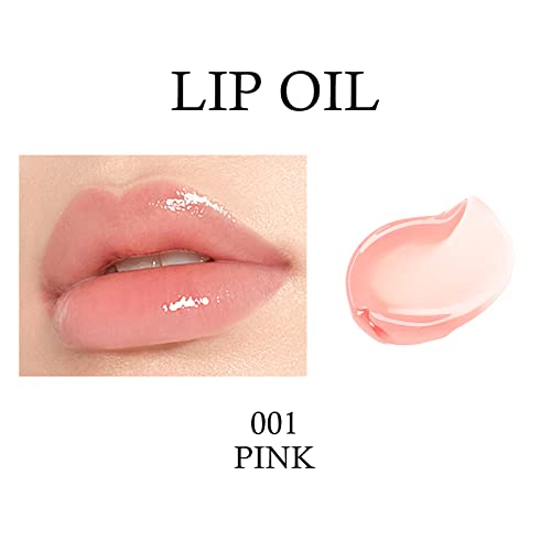 KYDA Hydrating Lip Glow Oil - Moisturizing Tinted Lip Oil - Pink