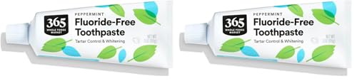 Fluoride-Free Travel Toothpaste - Mint Flavor, 3 oz (Pack of 2)