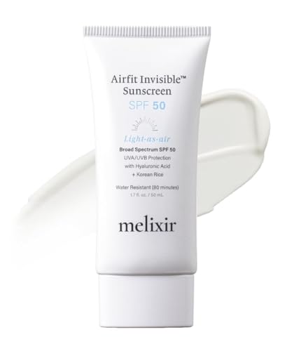 Melixir Airfit Invisible Sunscreen SPF 50 - Moisturizing Protection for Sensitive Skin