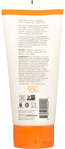 Andalou Naturals Mandarin Vanilla Vitalizing Shower Gel - 8.5 oz
