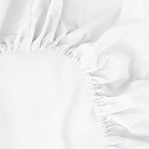 Ghooss Queen Size Fitted Sheet, Soft Microfiber, Deep Pocket