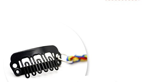 Set of 6 Handmade Boho Hair Extensions with Feather Clips