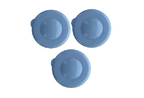 AquaNation 55mm Dew Cap Replacement Lids - Pack of 3 for 3 & 5 Gallon Bottles