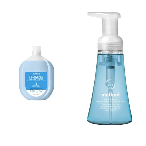 Method Foaming Hand Soap Sea Minerals Refill & 10 oz Bottle - Biodegradable