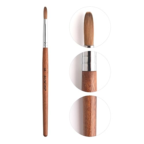 Kolinsky Acrylic Nail Brush - Professional Red Wooden Tool 6#