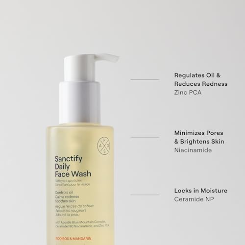 APOSTLE Sanctify Rooibos & Mandarin Daily Face Wash for Men 200ml / 6.76oz