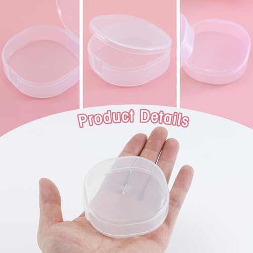Travel Cotton Pad Holder - 4Pcs Portable Cosmetic Dispenser