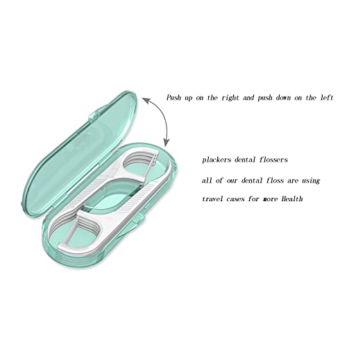 Setaria Viridis Dental Floss Picks - 100 High Toughness Picks with Cases