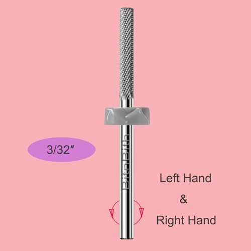 BitnBith 3XF Flat Nail Drill Bit for Natural Nail Care, Dead Skin Removal