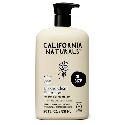 California Naturals Toasted Coconut Shampoo - Sulfate Free, Vegan, 20 fl oz