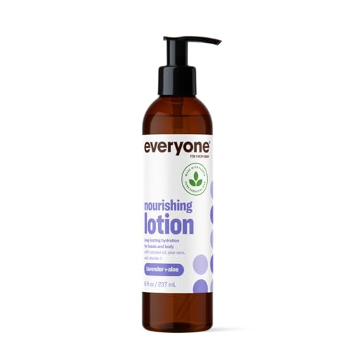 Everyone Nourishing Lavender Aloe Lotion 8 Fl Oz - Organic Moisturizer for Skin, Pack of 1