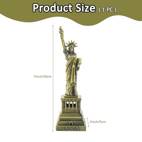Statue of Liberty 7-Inch Alloy Sculpture for Home & Office Decor