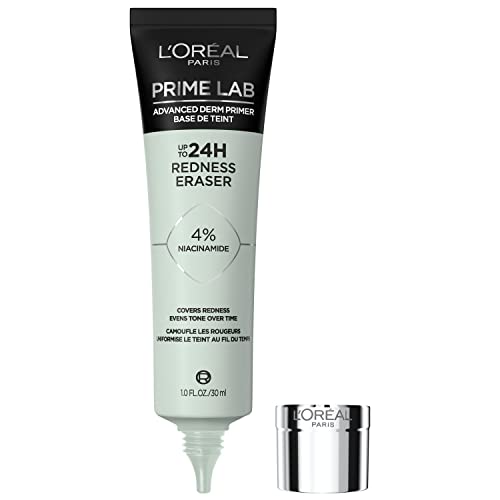 L'Oreal Paris Prime Lab Redness Eraser Face Primer with Niacinamide - 1.01 Fl Oz