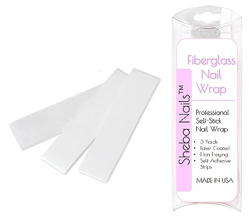 Sheba Nails Fiberglass Nail Wrap Strips for Repair and Strengthening