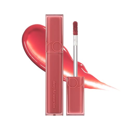rom&nd Dewyful Water Lip Tint 01 In Coral Glossy Hydrating Lip Makeup