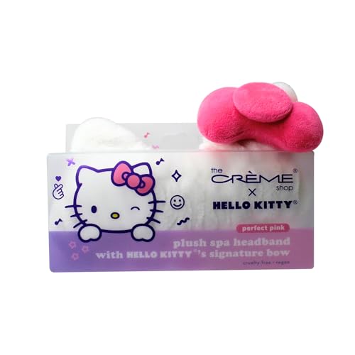 The Crème Shop x Hello Kitty 3D Teddy Spa Headband - Pink Bow