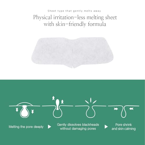 Petitfee Blackhead Melting Nose Mask 5 Pack - Pore & Sebum Control, Gentle Exfoliating with BHA & Centella