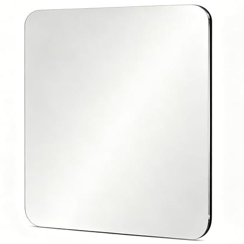 Neehows Magnetic Locker Mirror, 7.8" x 7.8" Acrylic Fridge Mirror