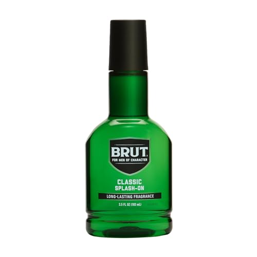 Brut Splash-On Original Cologne for Men - Long Lasting Fragrance