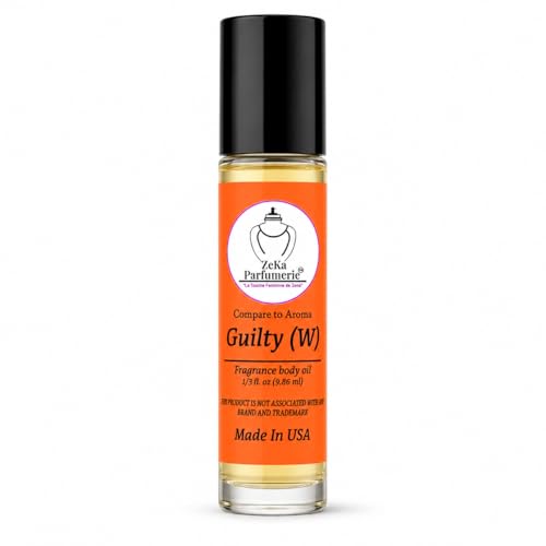 Zeka Parfumerie Travel Size Fragrance Body Oil Roll-On - Guilty Inspired, 1/3 oz