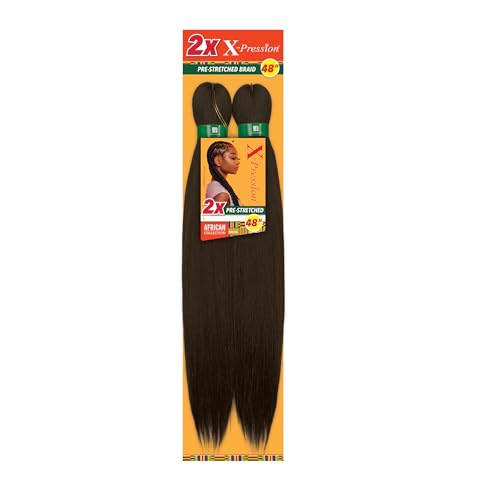 Sensationnel X-Pression Pre-Stretched Braiding Hair, 48in - Color 33, 1 Pack