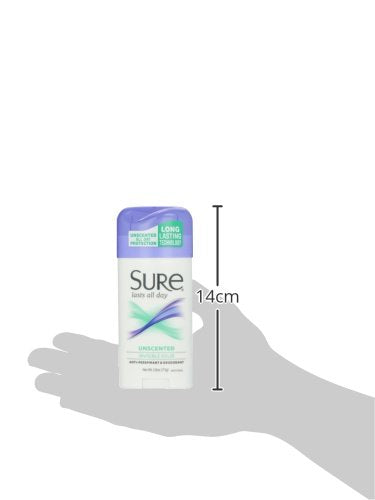 Sure Invisible Solid Unscented Antiperspirant - 3 Pack (2.6 oz)