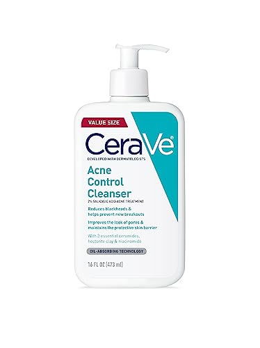 CeraVe Acne Control Cleanser with 2% Salicylic Acid & Clay, 16 oz
