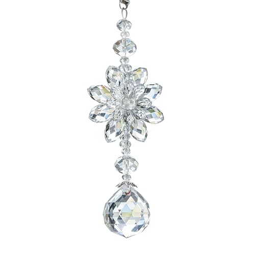 Clear Crystal Ball Prism Suncatcher for Car & Home Decor