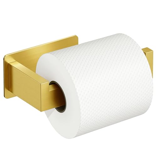 Auxmir Self-Adhesive Gold Toilet Paper Holder - SUS304 Stainless Steel
