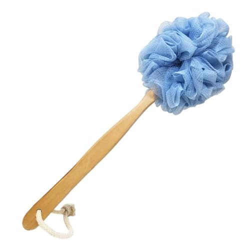 RASDDER Back Scrubber with Loofah Sponge - Long Handle Bath Brush
