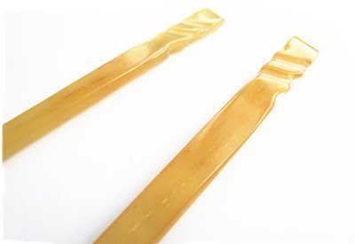 Myhsmooth Handmade Organic Sheep Horn Hair Sticks 7-inch Set, Natural Hair Accessories
