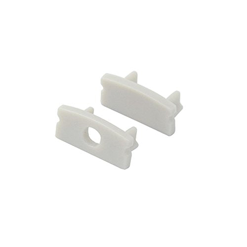 Hunhun 15-Pack End Caps & Mounting Clips for U Shape LED Channels