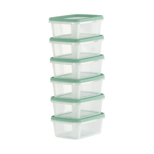 Snap-On Airtight Food Storage Containers – 250ml, 6 Pack