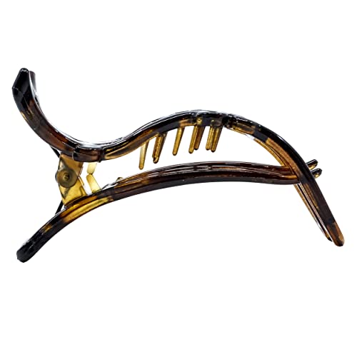 Camila Paris 3" French Flat Claw Clips - Tortoise Shell & Black 2-Pack