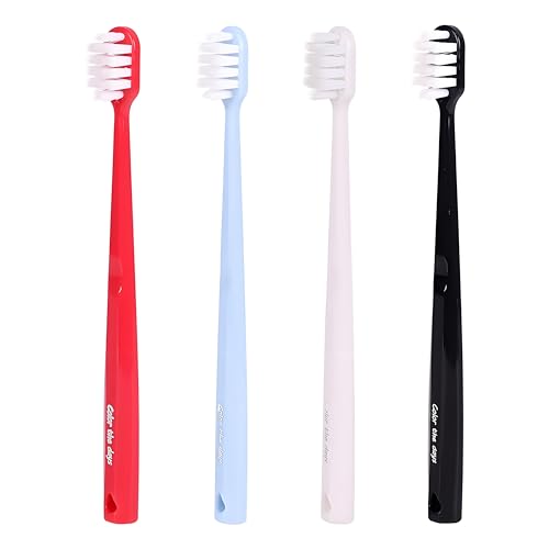 4-Pack Ultra Soft Manual Toothbrush for Sensitive Teeth Deep Cleaning