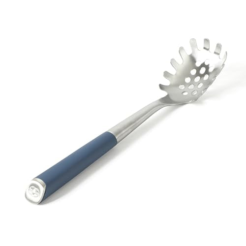 Calphalon Stainless Steel Pasta Server with Silicone Handle