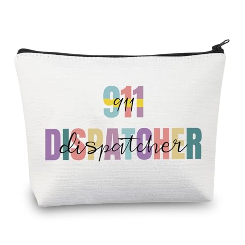 911 Dispatcher Makeup Bag - Waterproof Canvas Travel Cosmetic Pouch