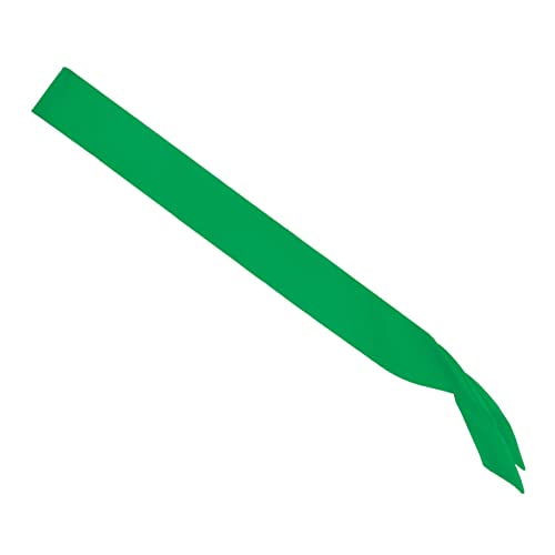 Beistle Green Satin Sash - 33" Elegant Party Accessory