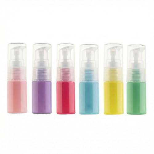 Elandy 6PCS 10ml Plastic Empty Lotion Pump Bottles - Travel Cosmetic Containers