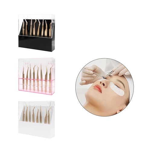 8-Hole Eyelash Tweezer Storage Box - Dust-Proof Professional Lash Case