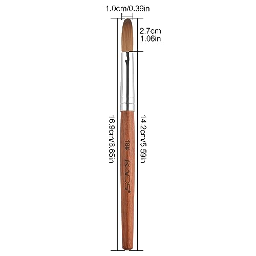 Rolabling Kolinsky Sable Acrylic Nail Brush - Size 18# Professional Tool