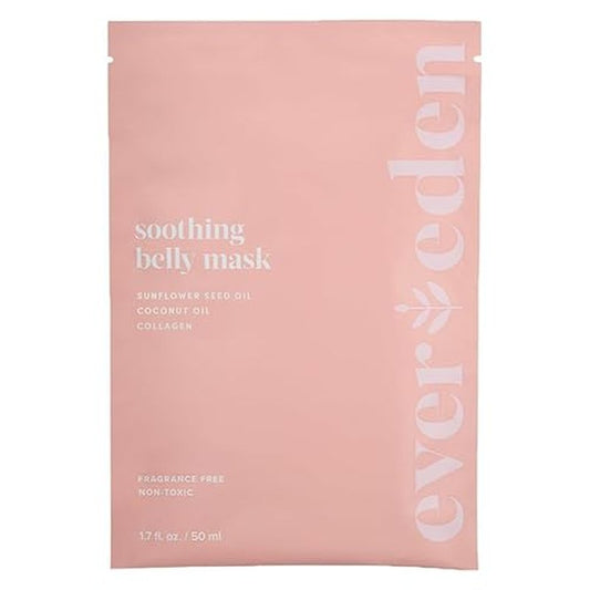 Evereden Soothing Belly Mask for Stretch Marks - One Size | 1 count | Belly Mask for Pregnancy | Clean Pregnancy Skincare | Non-toxic and Fragrance Free | Valentine Gifts for Women